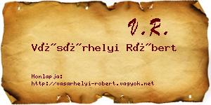 Vásárhelyi Róbert névjegykártya